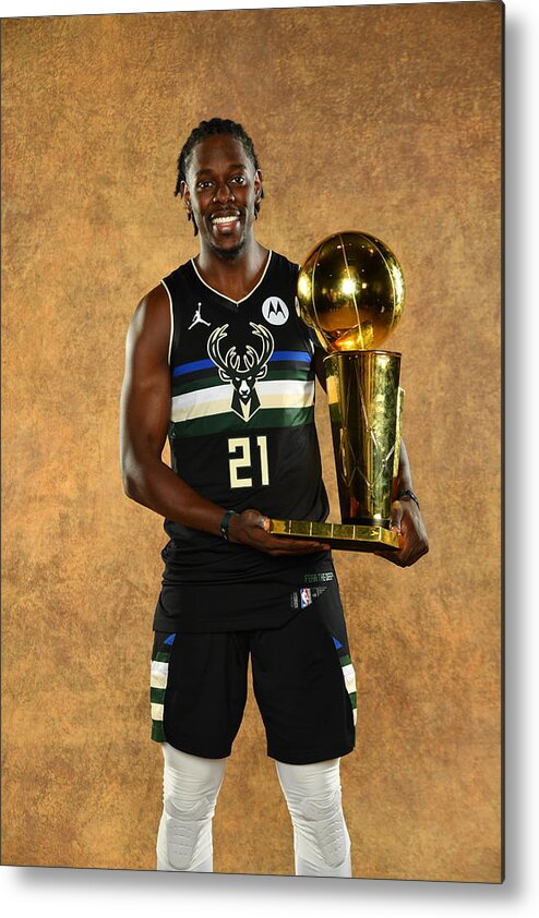Jrue Holiday Metal Print featuring the photograph Jrue Holiday by Jesse D. Garrabrant