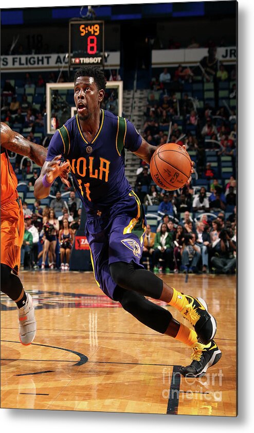 Smoothie King Center Metal Print featuring the photograph Jrue Holiday by Layne Murdoch