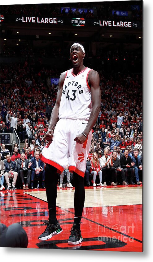 Pascal Siakam Metal Print featuring the photograph Pascal Siakam by Mark Blinch