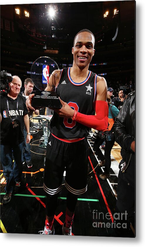 Russell Westbrook Metal Print featuring the photograph Russell Westbrook #5 by Nathaniel S. Butler