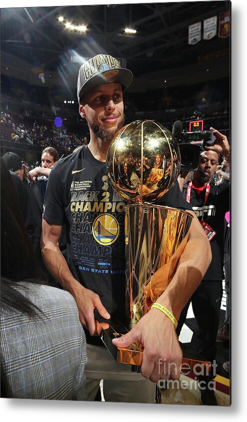 Playoffs Metal Print featuring the photograph Stephen Curry by Nathaniel S. Butler
