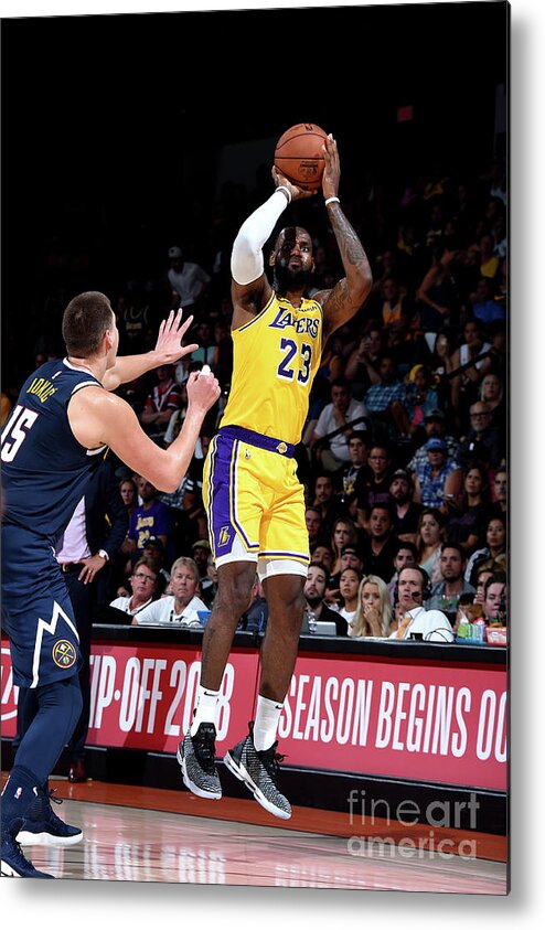 Lebron James Metal Print featuring the photograph Lebron James by Andrew D. Bernstein