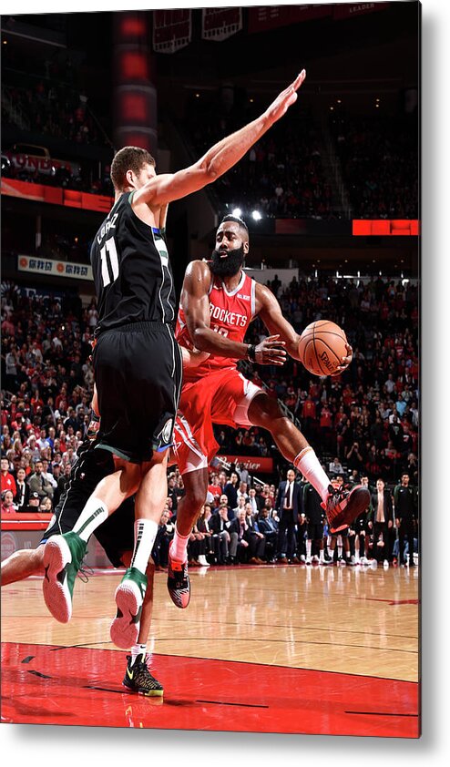 James Harden Metal Print featuring the photograph James Harden #52 by Bill Baptist