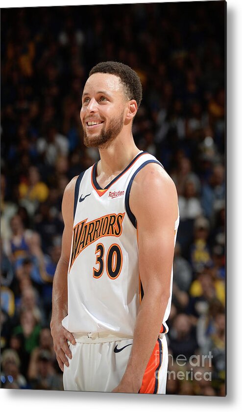 Stephen Curry Metal Print featuring the photograph Stephen Curry #55 by Noah Graham