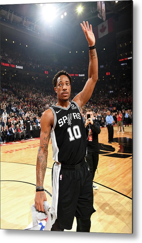 Thank You Metal Print featuring the photograph Demar Derozan by Ron Turenne