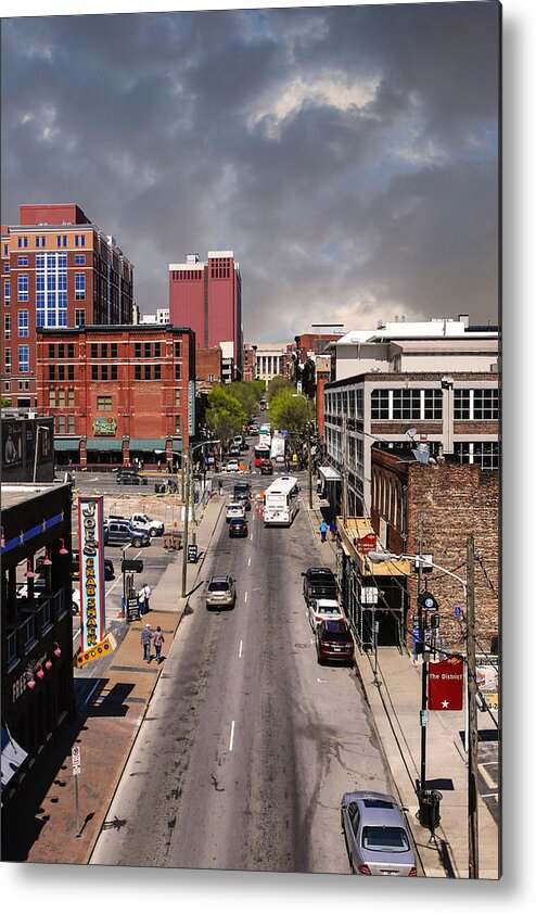 2nd Ave Metal Print featuring the photograph Music City - Nashville TN #6 by Chris Smith