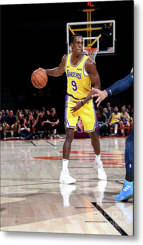 Nba Pro Basketball Metal Print featuring the photograph Rajon Rondo by Andrew D. Bernstein