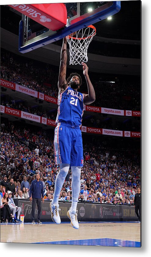 Playoffs Metal Print featuring the photograph Joel Embiid #62 by Jesse D. Garrabrant