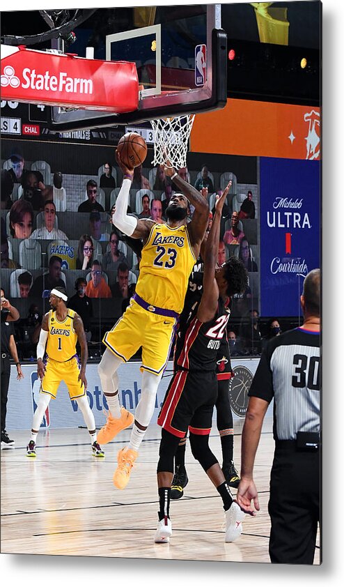 Lebron James Metal Print featuring the photograph Lebron James #67 by Andrew D. Bernstein