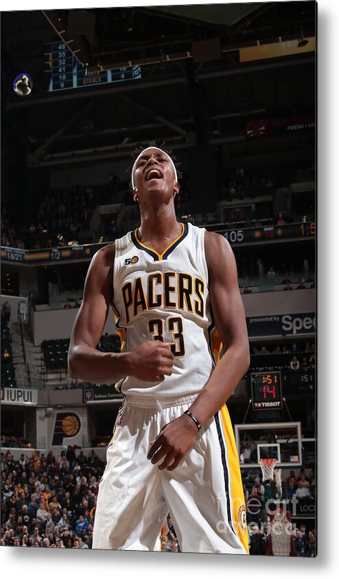 Nba Pro Basketball Metal Print featuring the photograph Myles Turner by Ron Hoskins