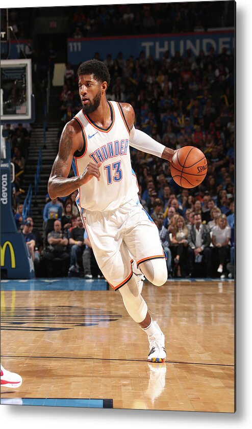 Sports Ball Metal Print featuring the photograph Paul George by Layne Murdoch