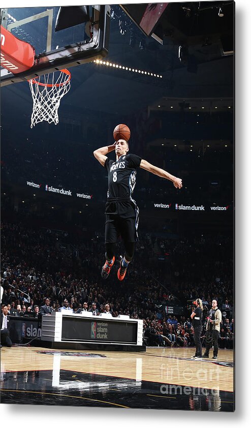 Zach Lavine Metal Print featuring the photograph Zach Lavine by Nathaniel S. Butler