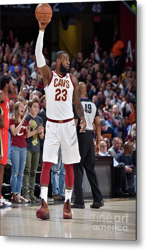 Nba Pro Basketball Metal Print featuring the photograph Lebron James by David Liam Kyle