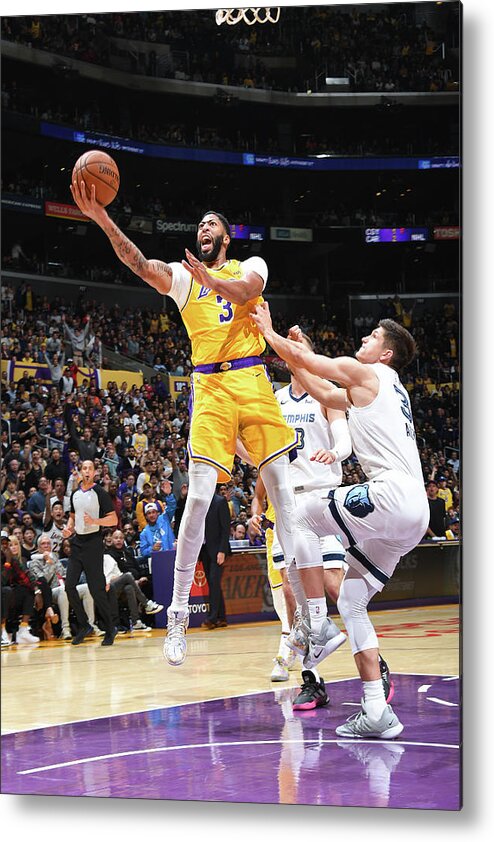 Nba Pro Basketball Metal Print featuring the photograph Anthony Davis by Andrew D. Bernstein