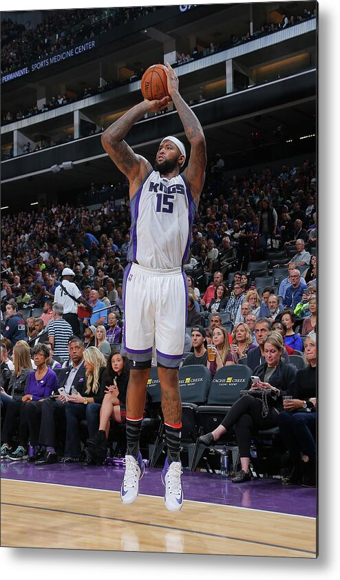 Demarcus Cousins Metal Print featuring the photograph Demarcus Cousins #8 by Rocky Widner