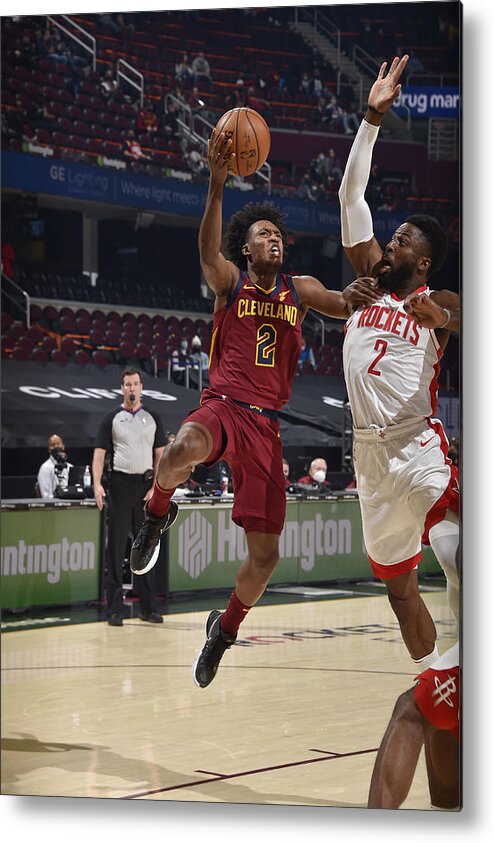 Nba Pro Basketball Metal Print featuring the photograph Houston Rockets v Cleveland Cavaliers by David Liam Kyle