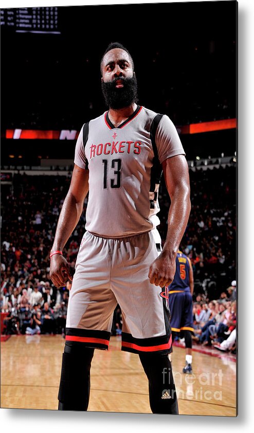 James Harden Metal Print featuring the photograph James Harden #8 by Bill Baptist