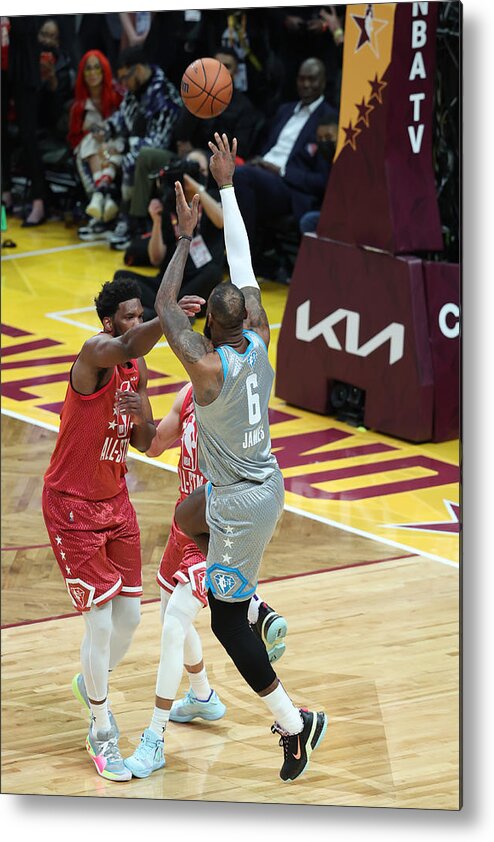 Lebron James Metal Print featuring the photograph Lebron James by Jeff Haynes
