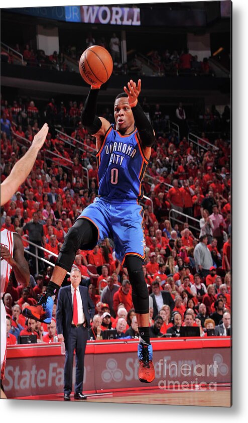 Russell Westbrook Metal Print featuring the photograph Russell Westbrook by Bill Baptist