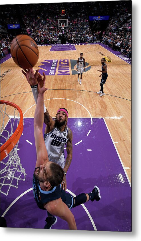 Nba Pro Basketball Metal Print featuring the photograph Willie Cauley-stein by Rocky Widner