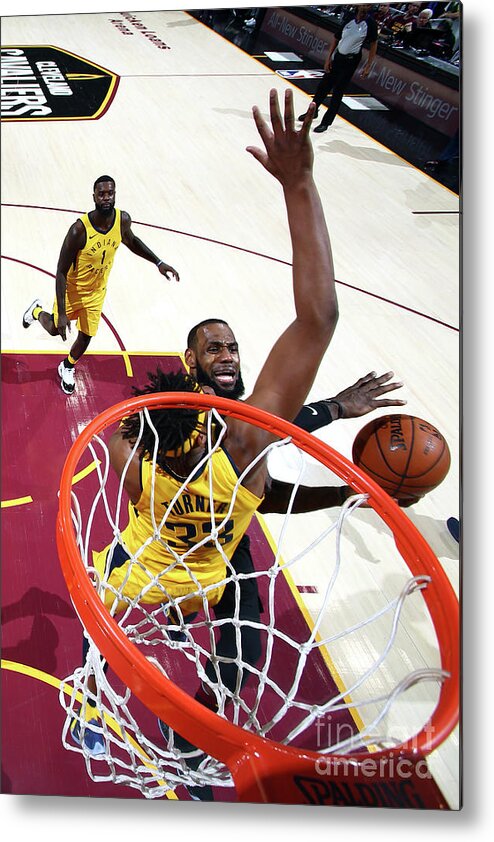 Playoffs Metal Print featuring the photograph Lebron James by Nathaniel S. Butler