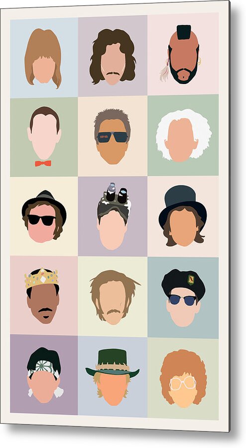 Eighties Metal Print featuring the photograph 80s Movie Icons...the Guys by Mitch Frey