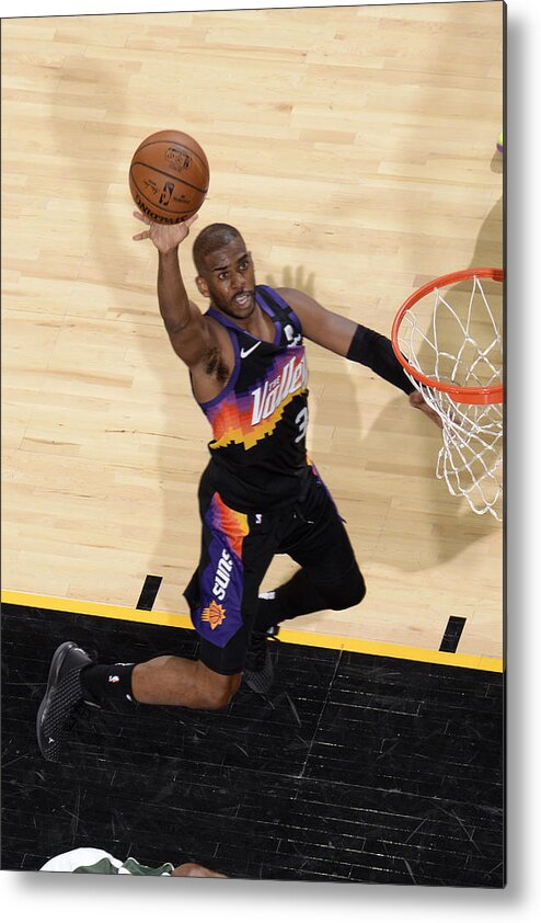 Playoffs Metal Print featuring the photograph Chris Paul by Barry Gossage