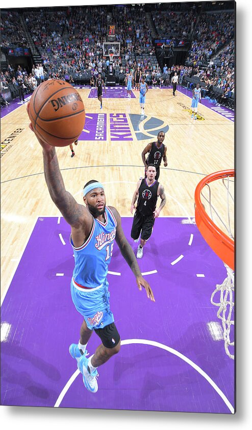 Demarcus Cousins Metal Print featuring the photograph Demarcus Cousins #9 by Rocky Widner