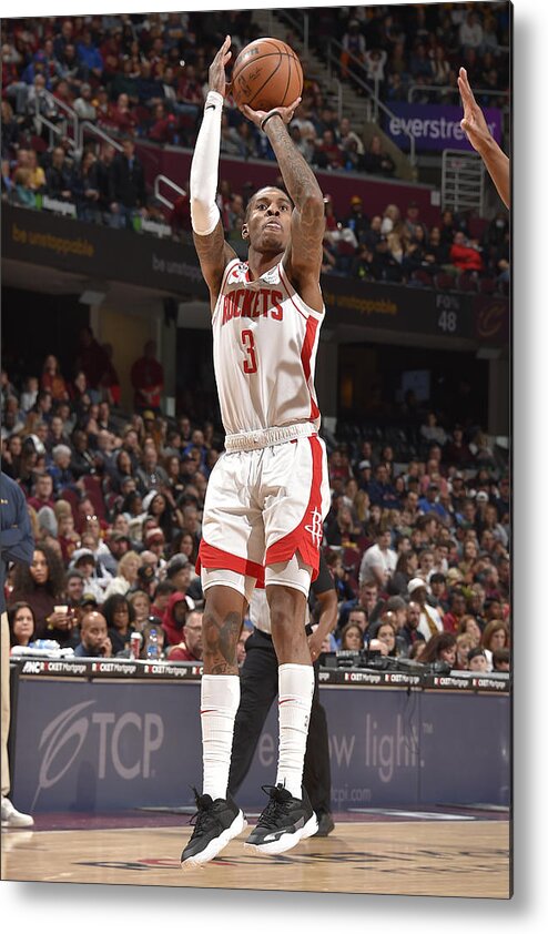 Kevin Porter Jr Metal Print featuring the photograph Houston Rockets v Cleveland Cavaliers #9 by David Liam Kyle