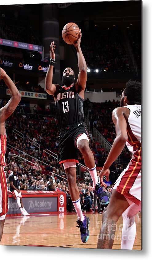 James Harden Metal Print featuring the photograph James Harden #9 by Bill Baptist