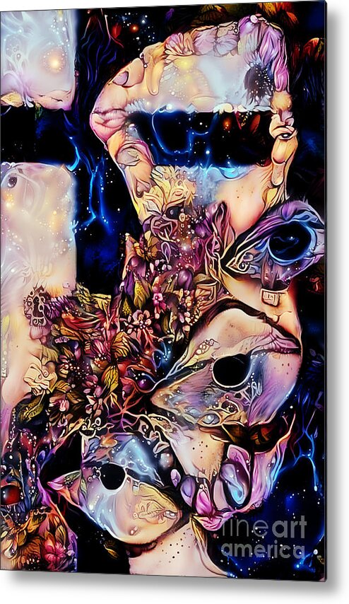 Contemporary Art Metal Print featuring the digital art 9 by Jeremiah Ray