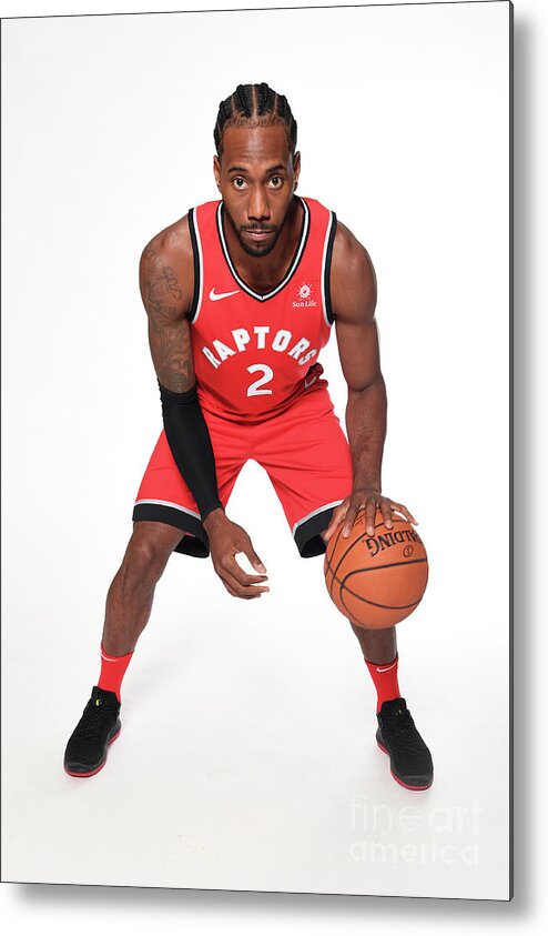 Media Day Metal Print featuring the photograph Kawhi Leonard by Ron Turenne