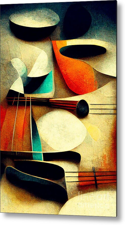 Music Metal Print featuring the digital art Music everywhere #9 by Sabantha