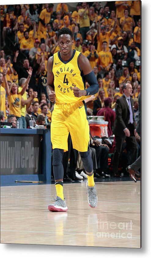 Playoffs Metal Print featuring the photograph Victor Oladipo by Ron Hoskins