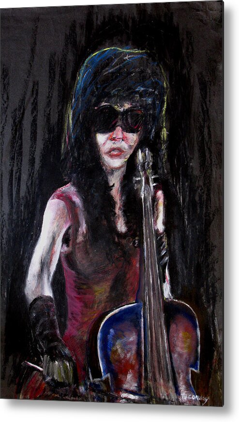 Woman Metal Print featuring the painting A New Sensation by Tom Conway