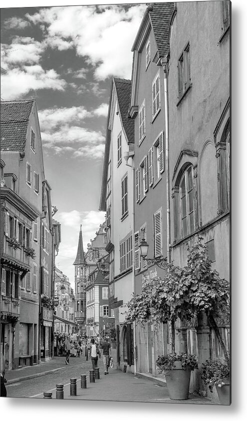 Travel Metal Print featuring the photograph A Street in Colmar by W Chris Fooshee