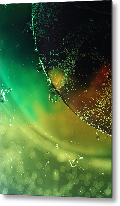Liquid Metal Print featuring the photograph Abstract liquid by Lisa Stanley