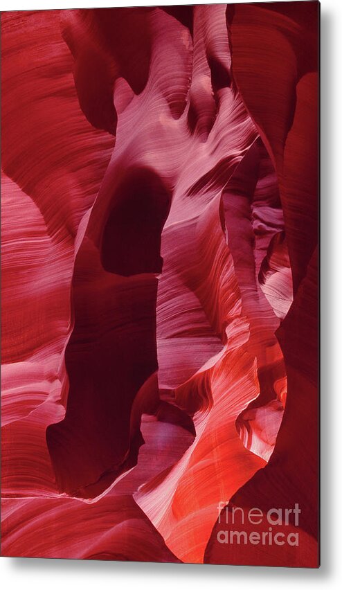Dave Welling Metal Print featuring the photograph Abstract Sandstone Detail Lower Antelope Slot Canyon Arizona by Dave Welling