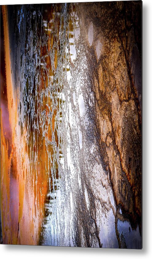 Modern Art Metal Print featuring the photograph Abstract Yellowstone Photography 20180518-102 by Rowan Lyford