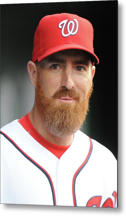 Adam Laroche Metal Print featuring the photograph Adam Laroche by Mitchell Layton