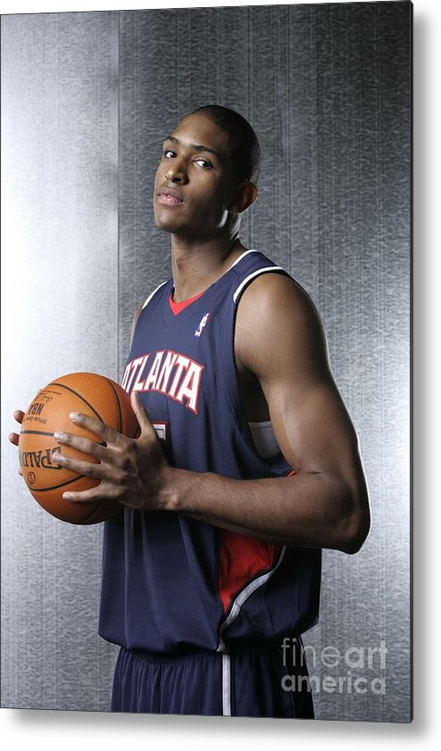 Nba Pro Basketball Metal Print featuring the photograph Al Horford by Steve Freeman
