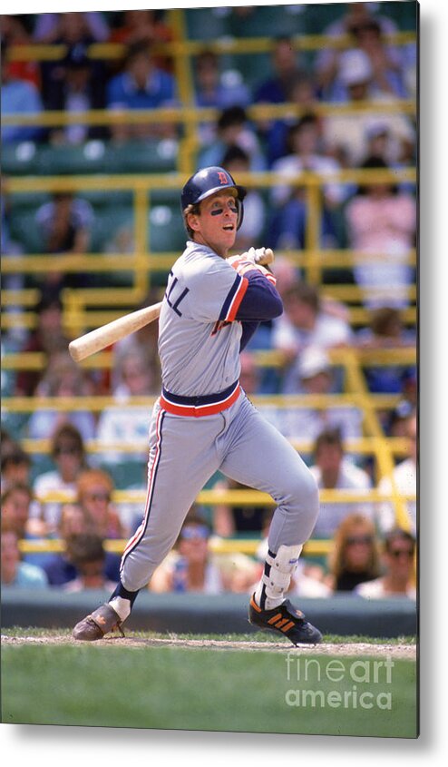 American League Baseball Metal Print featuring the photograph Alan Trammell by Ron Vesely