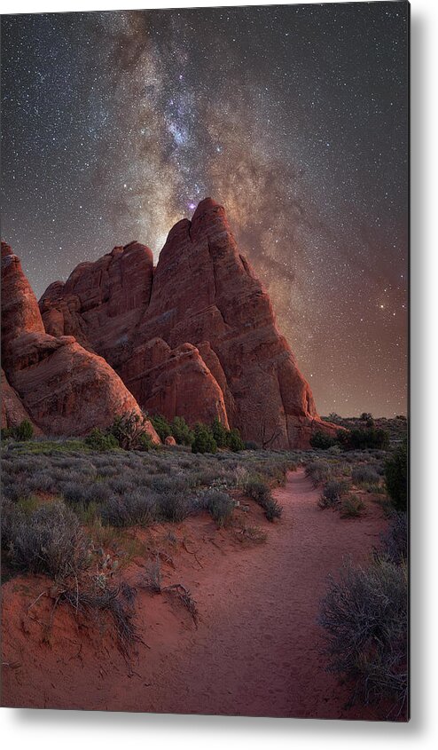 Milky Way Metal Print featuring the photograph American Southwest by Darren White