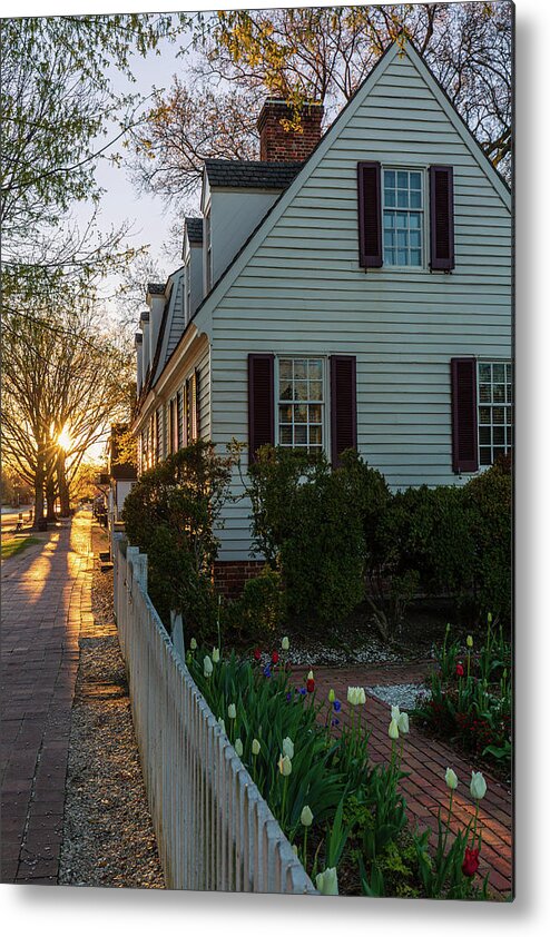 Colonial Williamsburg Metal Print featuring the photograph An April Morning by Rachel Morrison