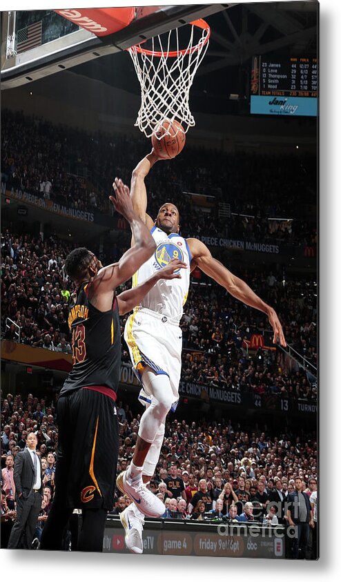 Andre Iguodala Metal Print featuring the photograph Andre Iguodala by Nathaniel S. Butler