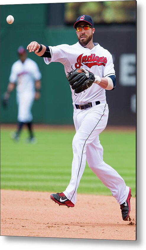 Andrew Romine Metal Print featuring the photograph Andrew Romine and Jason Kipnis by Jason Miller