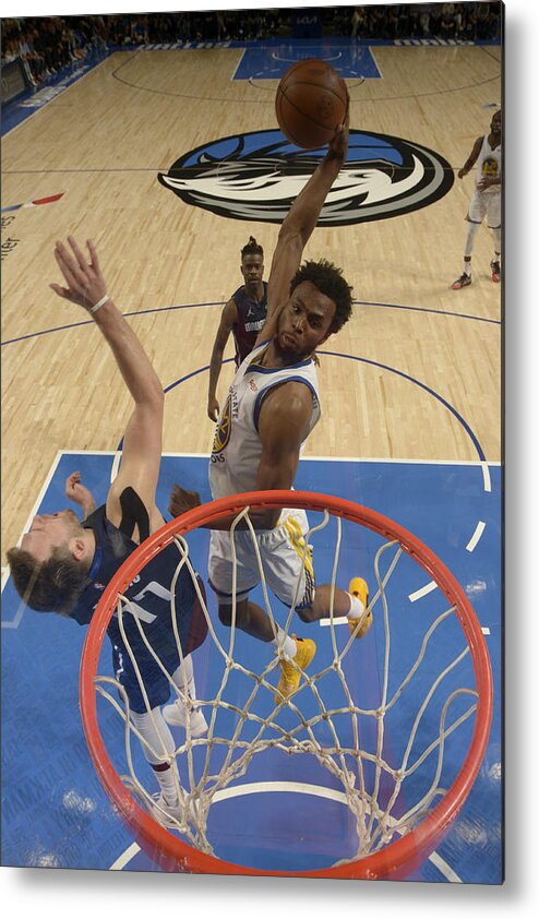 Nba Pro Basketball Metal Print featuring the photograph Andrew Wiggins by Glenn James