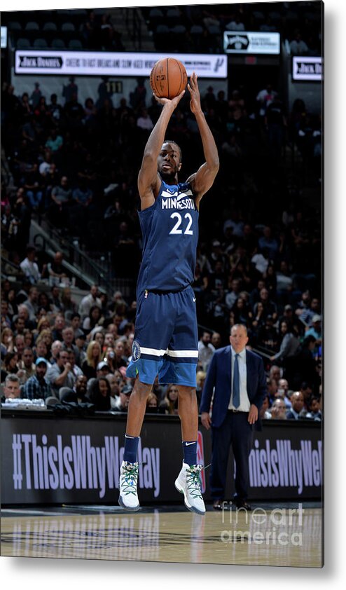 Nba Pro Basketball Metal Print featuring the photograph Andrew Wiggins by Mark Sobhani