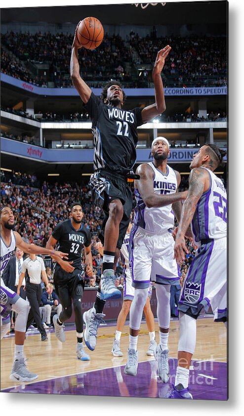 Nba Pro Basketball Metal Print featuring the photograph Andrew Wiggins by Rocky Widner