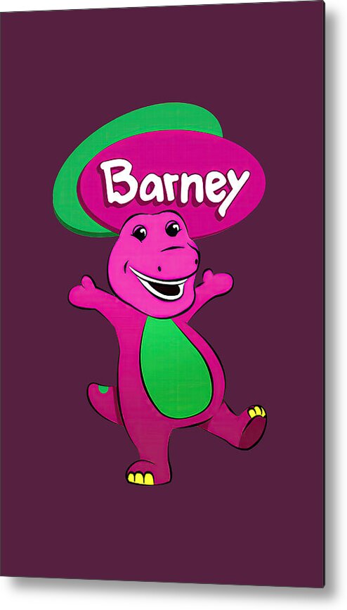 Barney Metal Print featuring the digital art Barney by Rubyw Butterfield